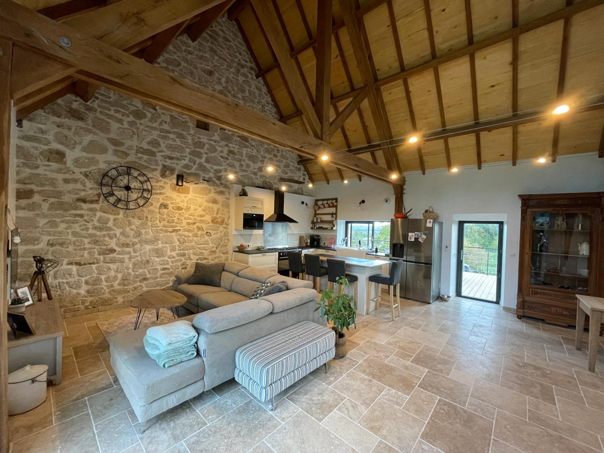 Ancienne Grange Renovee En Xaintrie Villa Hautefage Luaran gambar